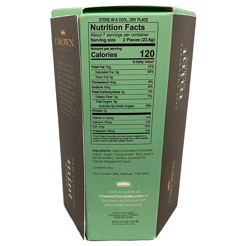 Dark Chocolate Mint Truffles (6 oz Box)