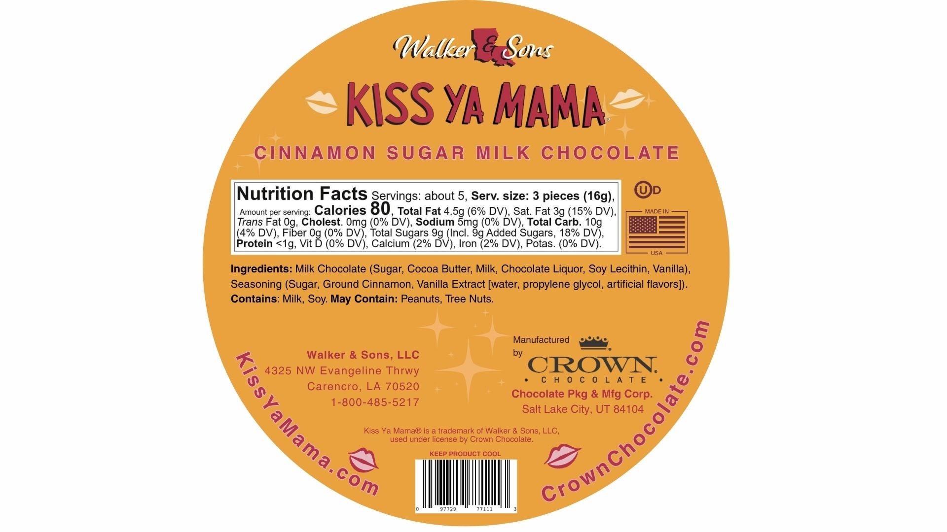 Kiss Ya Mama Cinnamon Sugar Milk Chocolate