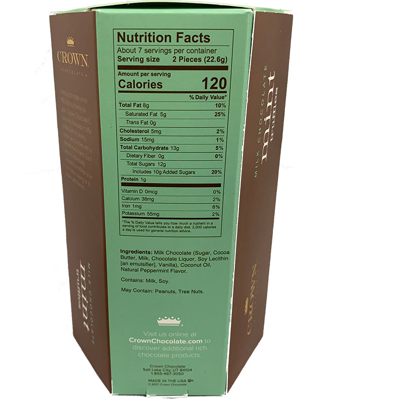 Milk Chocolate Mint Truffles (6 oz Box)